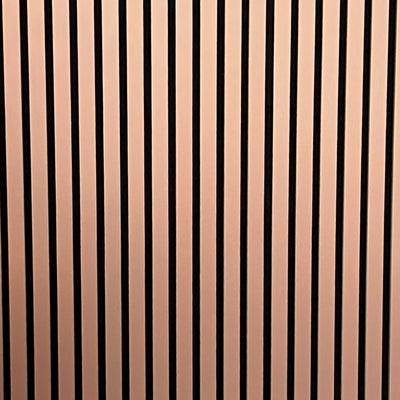 Slat Wall Panel Acoustic - Copper Blush - Floors To Walls