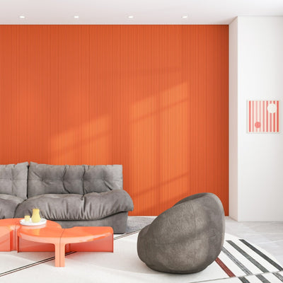 Sulcado Fluted Slat Panel 120mm - Orange - Floors To Walls