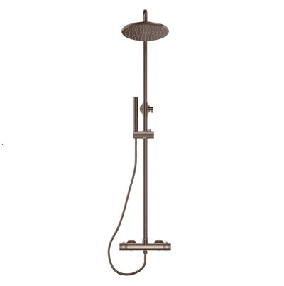 Core Round Rigid Riser Shower - Floors To Walls