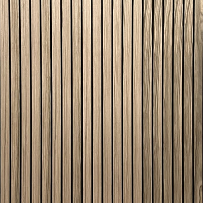 Slat Wall Panel Acoustic Wide Lat - Walnut - Floors To Wall