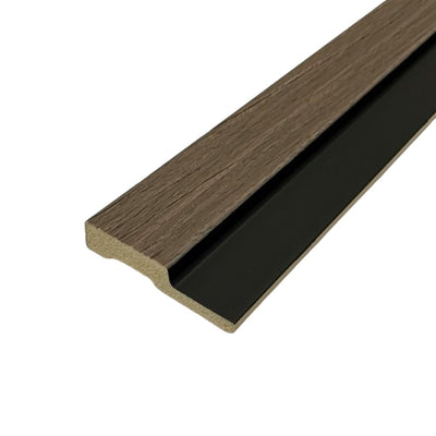 Slat Wall Waterproof Premium - Trims - Walnut - Floors To Walls