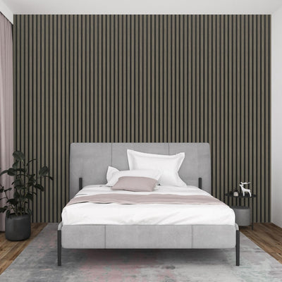 Slat Wall Waterproof Premium 300mm - Grey Oak