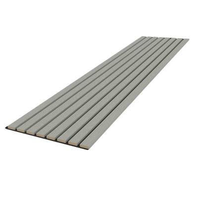 Slat Wall Panel Acoustic Wide Lat - Grey