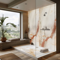 Large Santa Rosa Marble - 1m Shower Wall Panelling