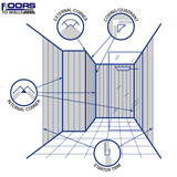 Large Roma - 1m Shower Wall Panelling - Floors To Walls