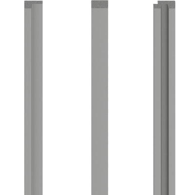 Vox Linerio S-Line Slat Panel Trims - Grey - Floors To Walls