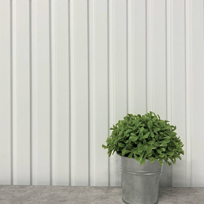 Sulcado Slat Panel - Pure White Large - Floors To Walls